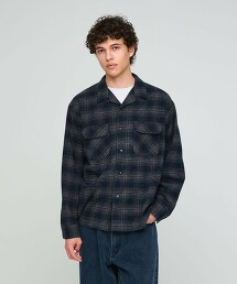 【特別訂製】＜PENDLETON＞格紋開領長袖襯衫