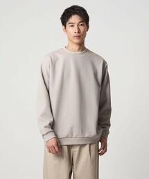 斜紋蓬鬆圓領上衣