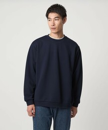 斜紋蓬鬆圓領上衣
