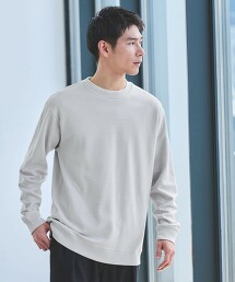 米蘭諾羅紋雙面布料圓領上衣