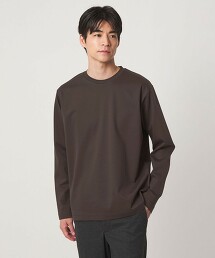 有機棉羅馬布圓領長袖T恤
