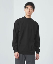 LONG FIBER COTTON 簡潔微高領T恤