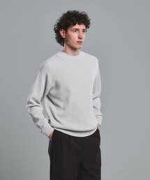 褪色畦編圓領針織