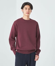 簡潔棉仿衛衣圓領針織
