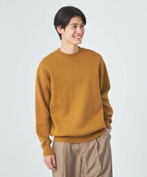 簡潔棉仿衛衣圓領針織