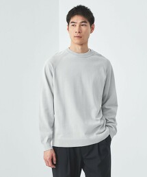 高捻棉拉格蘭圓領針織
