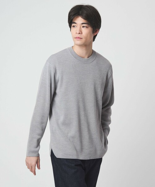 羊毛全針編織圓領針織