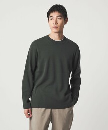 羊毛全針編織圓領針織