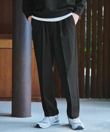 TR平紋緯編布2WAY彈性內刷毛萬能寬褲