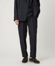 法蘭絨斜紋寬版工作風彈性長褲