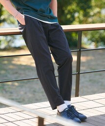 泡泡紗 條紋 2打摺 工作風ー 褲子