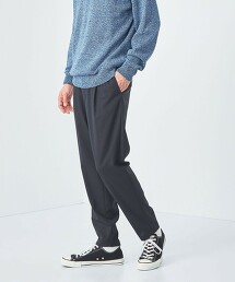 輕薄2打摺工作風彈性9分長褲 W1抗皺