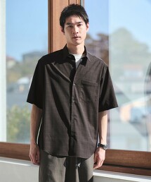 JUST LOOSE 可手洗輕薄彈性短袖襯衫