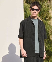 WONDER CLOTH 涼感吸水速乾開領3口袋彈性短袖襯衫