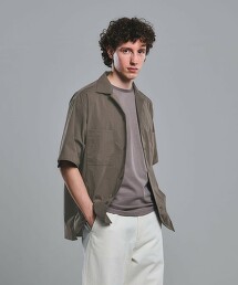 WONDER CLOTH 涼感吸水速乾開領3口袋彈性短袖襯衫