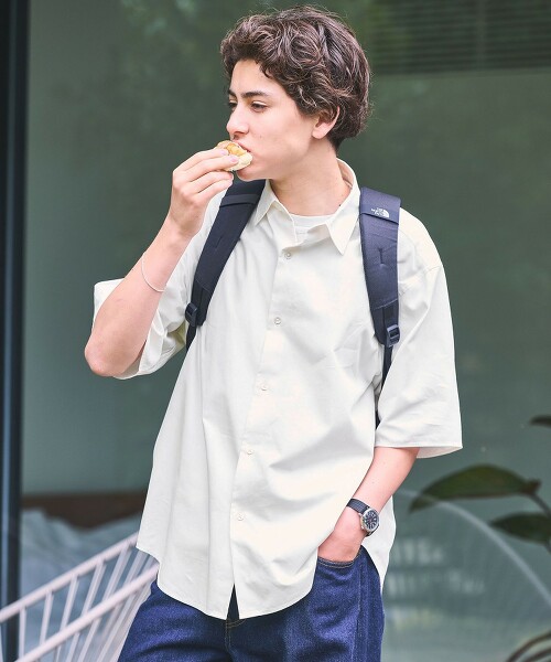 FINE BASIC SUVIN 牛津短袖襯衫 JUST LOOSE