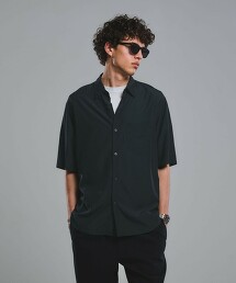 JUST LOOSE 透膚小方格格紋短袖襯衫
