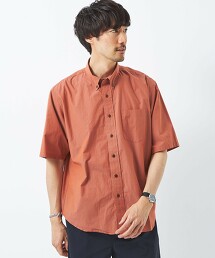 草本布料 釦領 襯衫