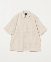 刺繡標準領短袖襯衫