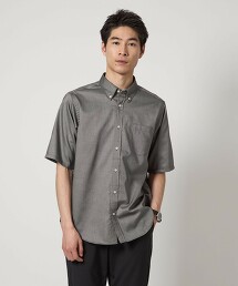 牛津布扣領短袖襯衫