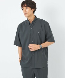 【特別訂製】＜UNIVERSAL OVERALL＞GLR 泡泡紗壓釦釦領襯衫