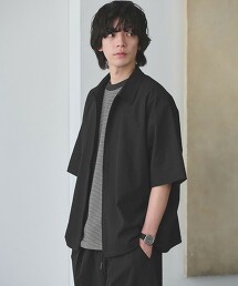 ＜GLR or＞吸水速乾拉鍊短袖襯衫