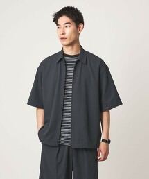 ＜GLR or＞吸水速乾拉鍊短袖襯衫