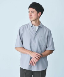 JUST fit 柔軟垂墜短袖襯衫