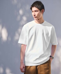 涼感有機棉羅馬布圓領T恤