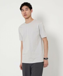 LONG FIBER COTTON 簡潔圓領短袖T恤