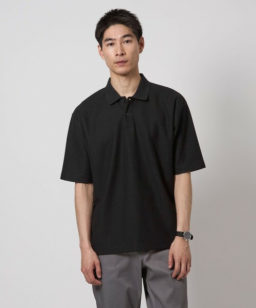 GIZA蜂巢短袖POLO衫