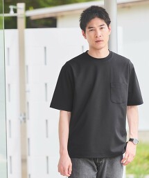 乾爽泡泡紗橫條紋圓領T恤 吸水速乾