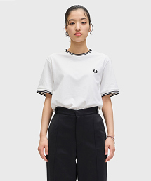 TW Fred Perry 雙滾邊圓領T恤