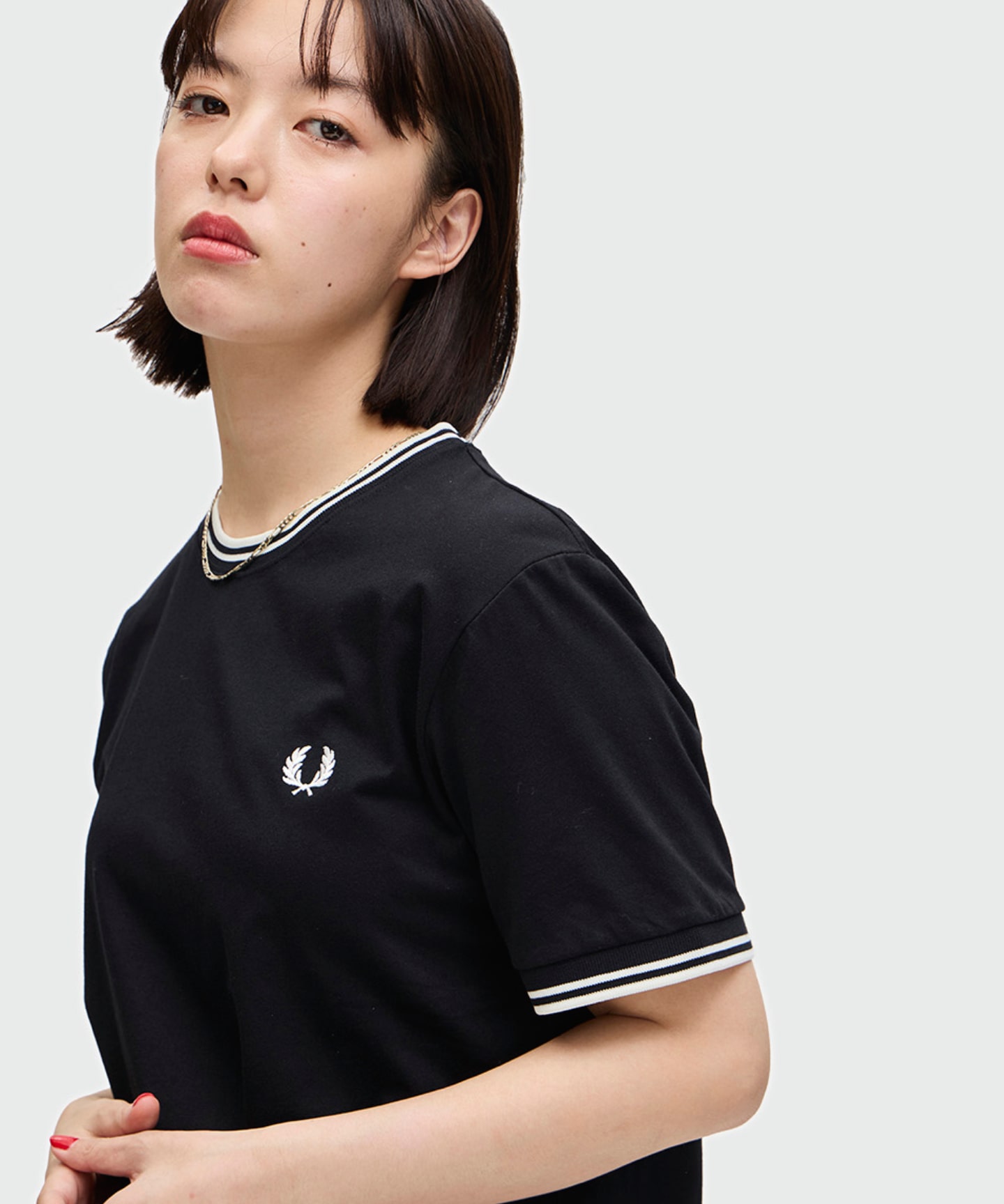 TW Fred Perry 雙滾邊圓領T恤|FRED PERRY|UNITED ARROWS LTD. 官方購物網站