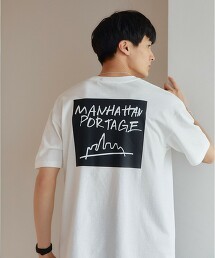 【特別訂製】＜Manhattan Portage×GLR＞ LOGO 印刷 短袖 T恤 
