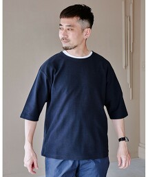 Gritty 緹花 5分袖T恤