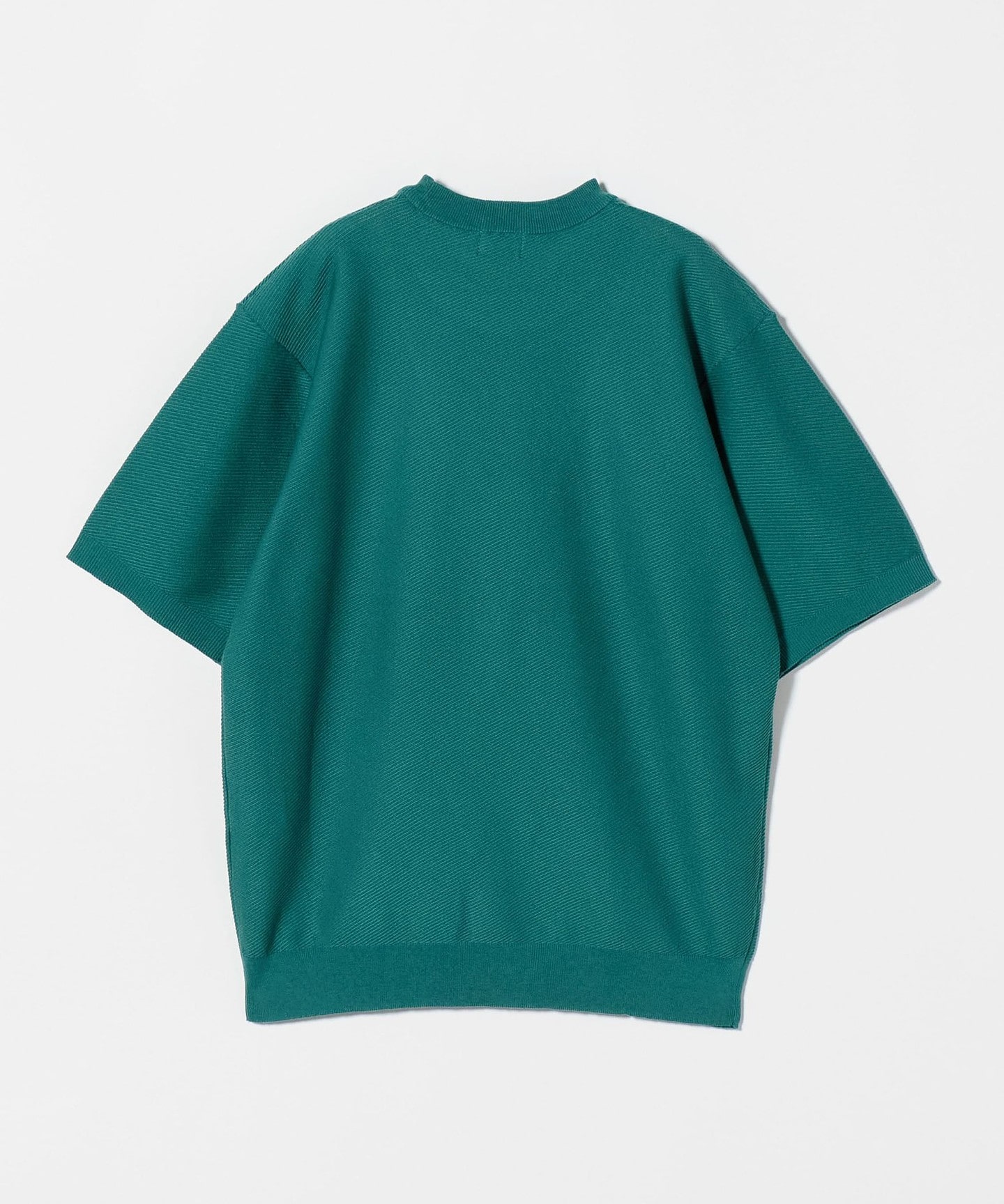 斜紋圓領短袖針織衫｜outlet green label relaxing｜UNITED ARROWS LTD
