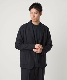 法蘭絨斜紋彈性西裝外套