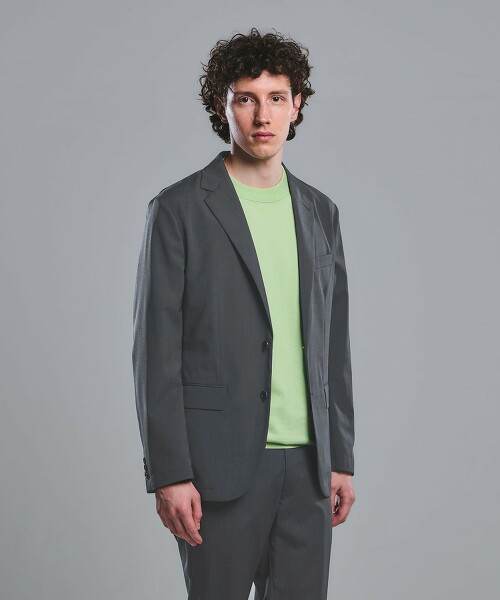 輕薄修身彈性西裝外套