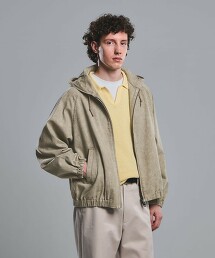 印花酵素洗連帽夾克