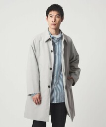 防潑水 尼龍牛津布巴爾瑪肯領大衣