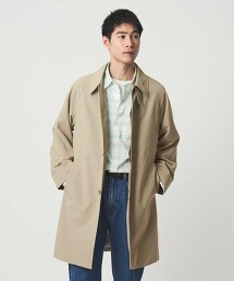防潑水 尼龍牛津布巴爾瑪肯領大衣