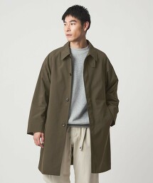 防潑水 尼龍牛津布巴爾瑪肯領大衣