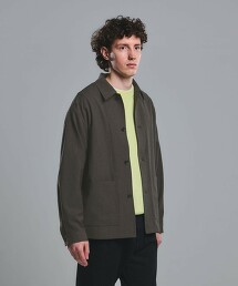 TECH 平紋緯編布彈性工裝外套