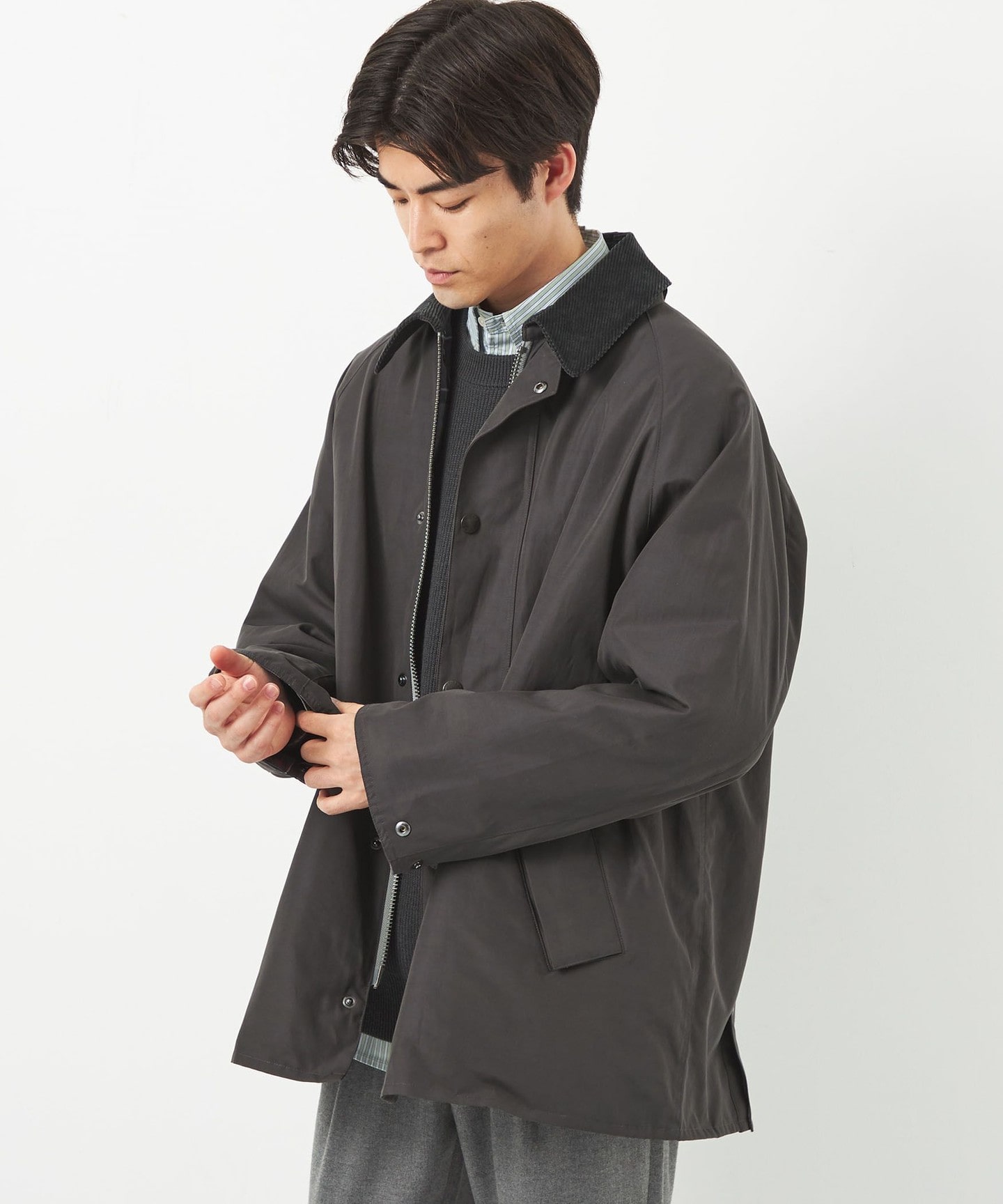 特別訂製】＜Barbour＞GLR油布外套｜green label relaxing MENS