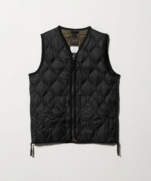 ＜TAION＞ SOFT SHELL V領雙拉鍊羽絨背心