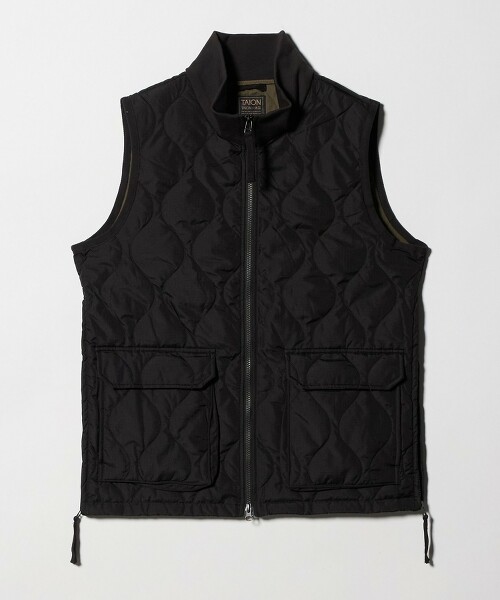 ＜TAION＞高領雙拉鍊羽絨背心