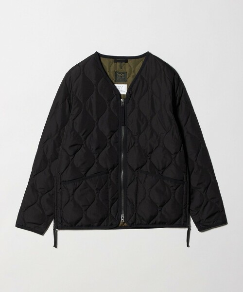 ＜TAION＞ V領雙拉鍊羽絨外套