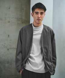 WONDER CLOTH 無領彈性開襟衫