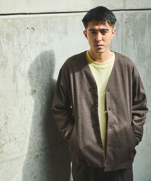 WONDER CLOTH 無領彈性開襟衫